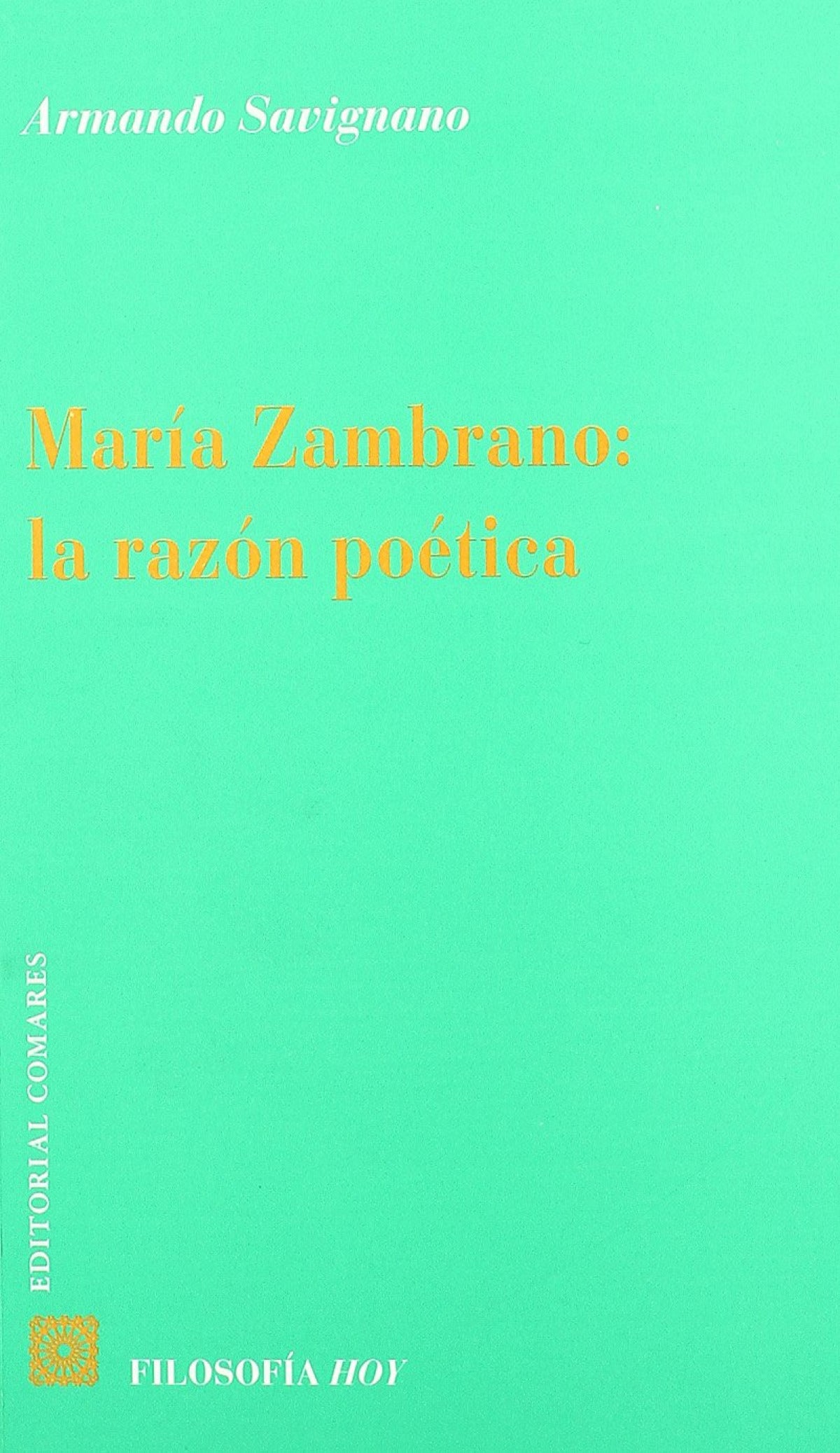 Maria zambrano: la razon poetica
