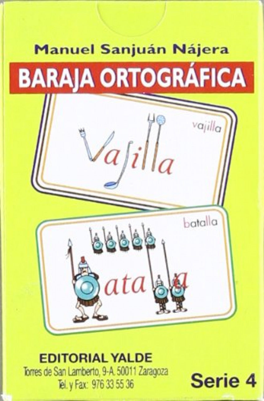 BARAJA ORTOGRAFICA 4.(5-12 AÑOS) 33 CARTAS
