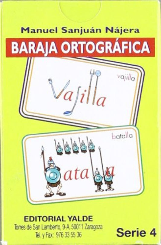BARAJA ORTOGRAFICA 4.(5-12 AÑOS) 33 CARTAS