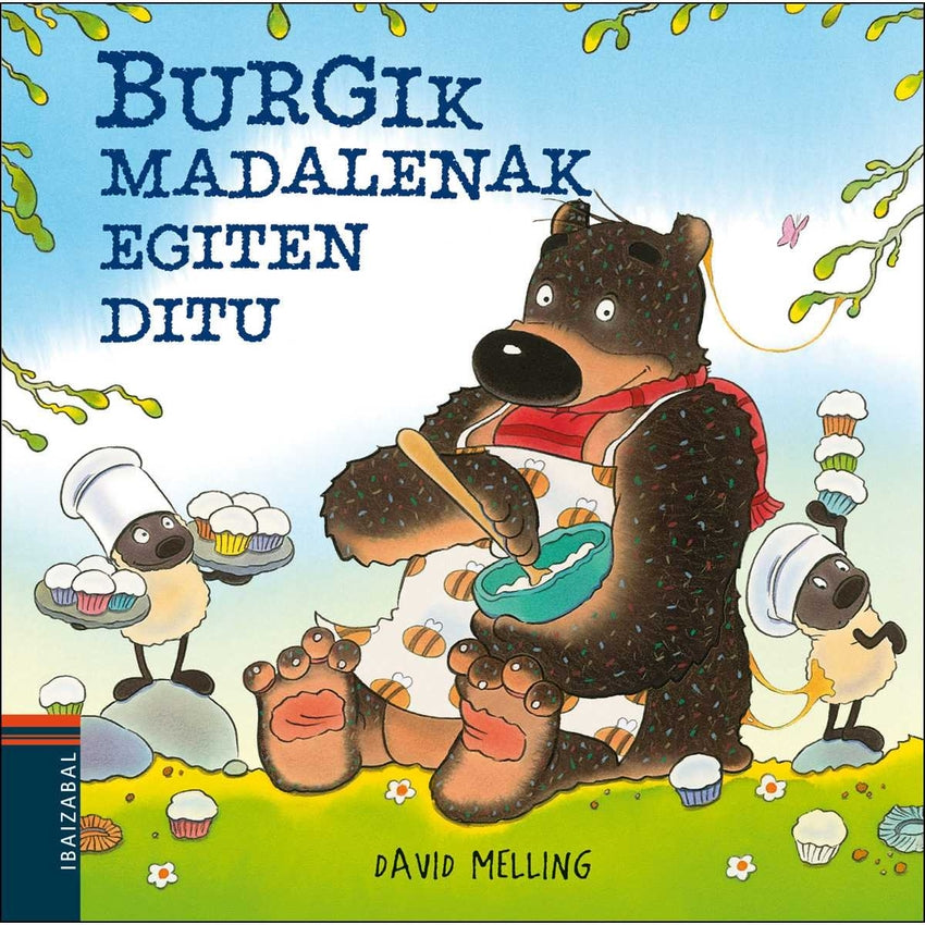 Burgik madalenak egiten ditu