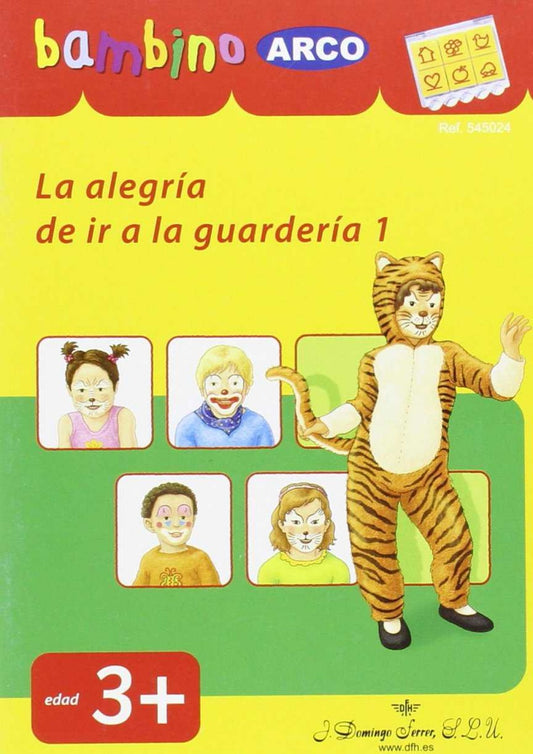 Bambino luk la alegria de ir a la guarderia