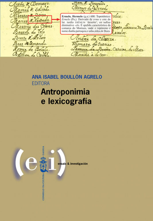 ANTROPONÍMIA E LEXICOGRAFÍA