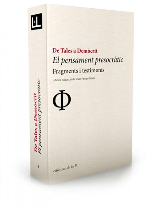 PENSAMENT PRESOCRATIC DE TALES A DEMOCRIT