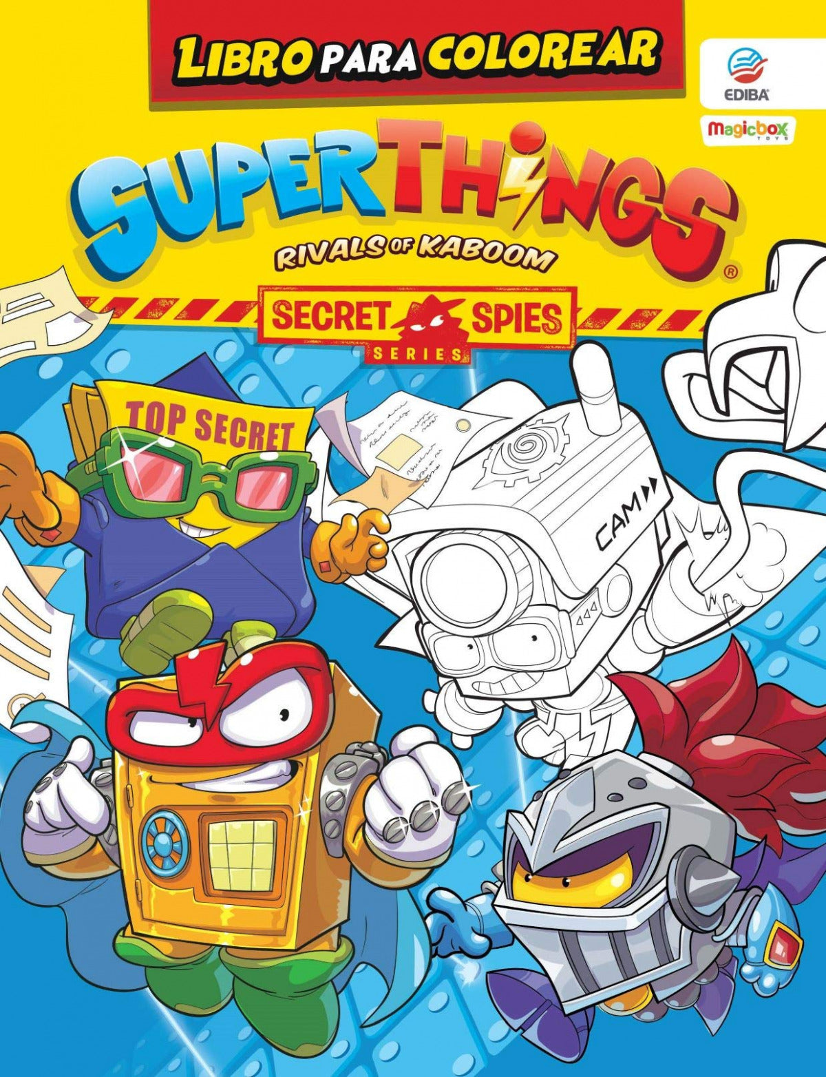 Libro para colorear Superthings Secret Spies Series - España