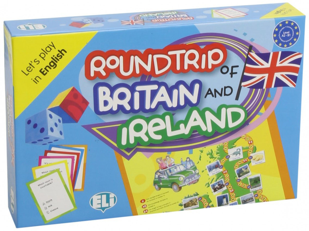 Roundtrip of britain and ireland -let's play in english -level a2