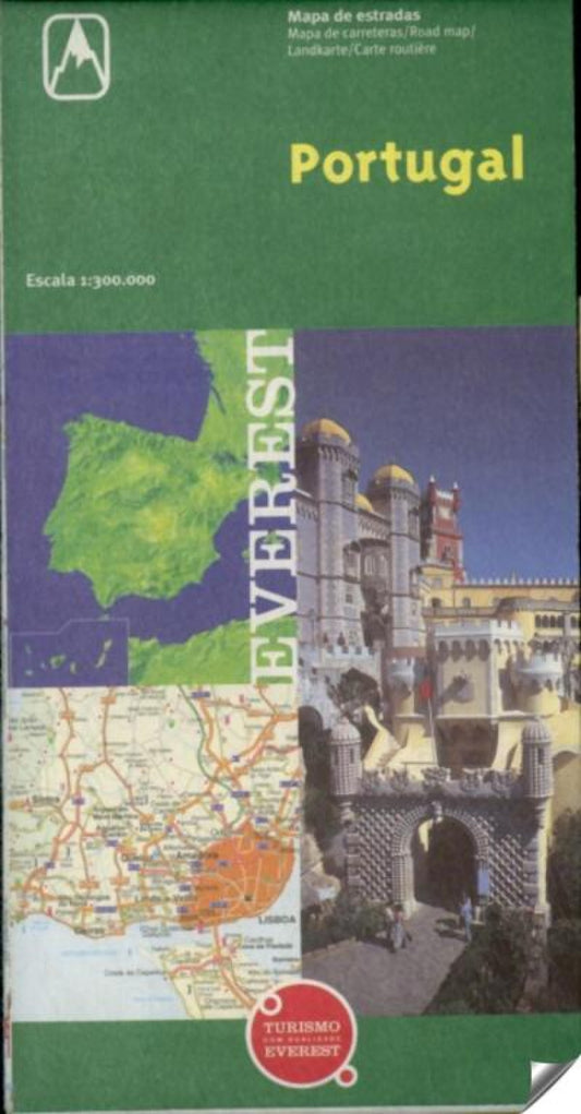 MAPA DE ESTRADAS DE PORTUGAL: ESCALA 1:300.000
