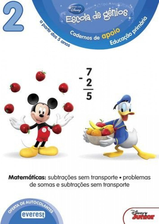 2: ESCOLA DE GÉNIOS: CADERNOS DE APOIO: EDUCAÇÃO PRIMÁRIA: A PARTIR DOS 5 ANOS: MATEMÁTICA: SUBTRAÇÕ