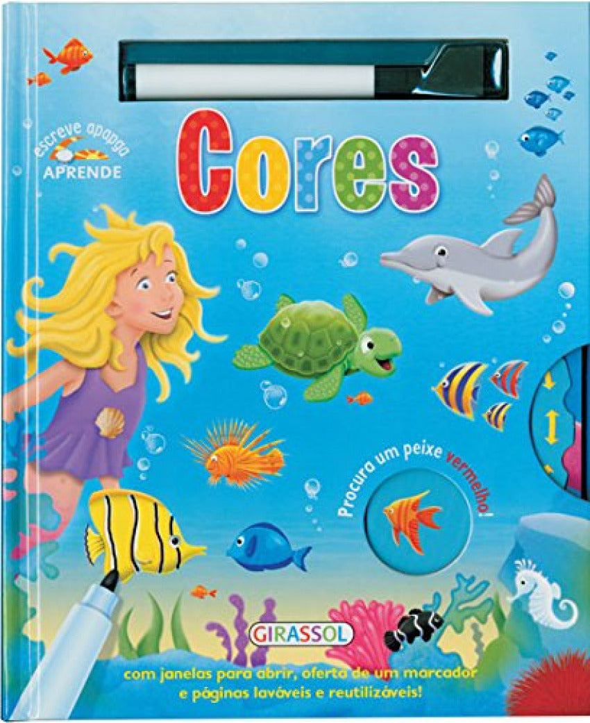 ESCREVE APAGA APRENDE CORES