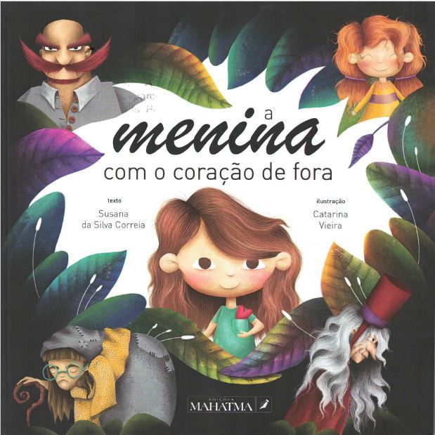 Menina com o coração de fora